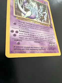 Mewtwo - 12 - Black Star Promo Rare - Pokemon Card - LP/MP - Image 2