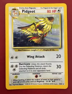 Pidgeot 8/64 No Symbol Error Holo Rare Jungle Pokemon Card LP - Image 1