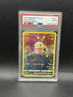 Turtwig GG31/GG70 Crown Zenith Galarian Gallery Holo Card PSA 9 - Image 1