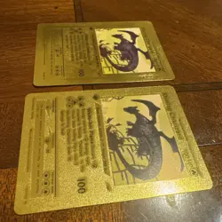 Pokemon Shining Charizard 107/105 Gold Foil Card 1st Edition TCG - set of 2! - Image 1