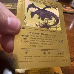 Pokemon Shining Charizard 107/105 Gold Foil Card 1st Edition TCG - set of 2! - Image 2