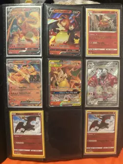 Pokemon Card Lot Binder V/VMAX IR Hits Ex 116 Cards NM Full Art SAR - Image 1