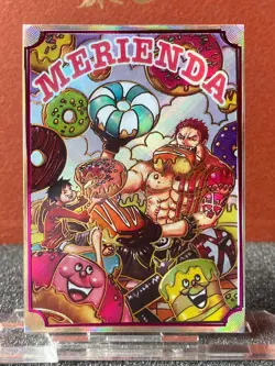 One Piece Anime Trading Card Comic Book Cover Design Card Luff # 18 Merienda - Image 1
