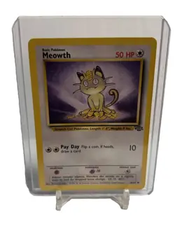 Meowth- Jungle Set - 56/64 - Common Unlimited - Pokemon Card - 1999 Vintage - NM - Image 1