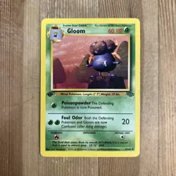 Gloom 1st Edition 37/64 Jungle Uncommon Pokemon Vintage Card WOTC MP 1999 - Image 1
