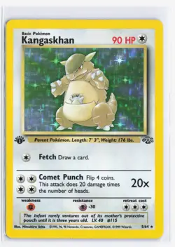 1st Edition Kangaskhan 5/64 Jungle Set Holo Rare Vintage 1999 Pokemon Card - NM - Image 1