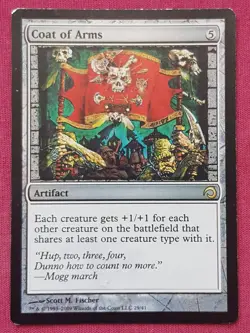 Magic The Gathering PREMIUM DECK SERIES SLIVERS FOIL COAT OF ARMS PDS card MTG - Image 1