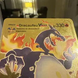 Pokemon TCG Dracaufeu Vmax HP 330 SV 107/122 Gold Card - IN FRENCH - Image 5