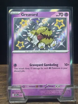 Pokemon TCG Greavard 070 SV: Scarlet & Violet Black Star Promo Card Holo - Image 1