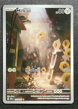 Meltan 179/162 Temporal Forces Illustration Rare Pokemon Card Full Art Secret - Image 1