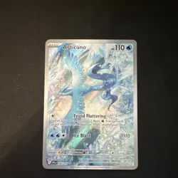 Pokemon Articuno 161/159 SV09 Illustration Rare Full Art Holo English TCG Card - Image 1