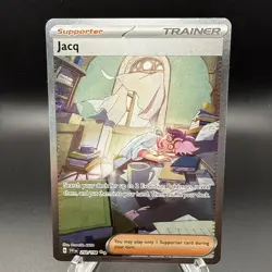 Pokemon Jacq Scarlet & Violet Base Set Holo Card 250/198 Special Illustration - Image 1
