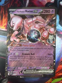 Pokemon TCG Team Rocket's Mewtwo EX SVP 205 JUMBO Promo Card - Image 1