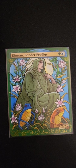 MTG ALTER: Kinnan bonder Prodigy, by LupaxyArt. Full art alter tarot/surreal - Image 1