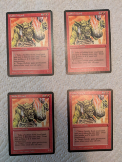 Goblin Wizard x4 The Dark Magic The Gathering MTG LP - Image 1