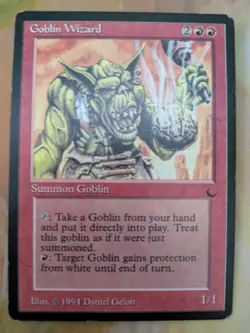 Goblin Wizard x4 The Dark Magic The Gathering MTG LP - Image 3