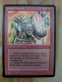 Goblin Wizard x4 The Dark Magic The Gathering MTG LP - Image 5