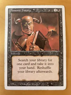 MTG Demonic Tutor Revised - Magic The Gathering - Image 1