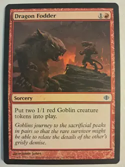 4X Dragon Fodder Shards of Alara (97/249) MTG MAGIC LP PLAYSET OF 4 - Image 1