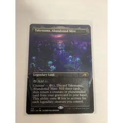 MTG Magic the Gathering Takenuma Abandoned Mire Borderless Rare #416 M/NM - Image 1
