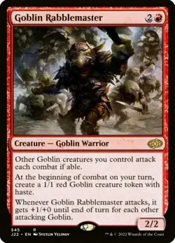 X 1 Goblin Rabblemaster NM-M J22 545 MTG Magic the Gathering - Image 1