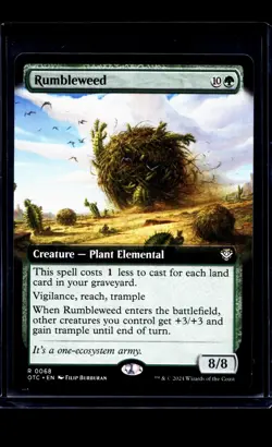 2024 MTG Magic The Gathering OTJ Thunder Junction Extended Art #68 Rumbleweed - Image 1