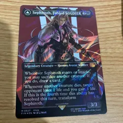 Sephiroth, Fabled SOLDIER Surge Foil - MTG Final Fantasy English Borderless NM - Image 1