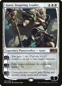 Ajani, Inspiring Leader [Core Set 2020] Magic MTG - Image 1