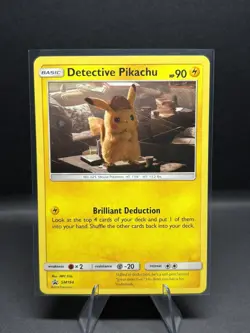 Detective Pikachu #SM194 - Pokemon TCG - Sun & Moon - Promo - Cosmos Holo - NM - Image 1