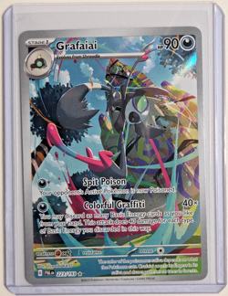 Pokemon SV02: Paldea Evolved Illustration Rare Holofoil Grafaiai 223/193 - Image 1