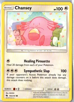 CHANSEY 152/214 COMMON LOST THUNDER POKEMON LP - Image 1