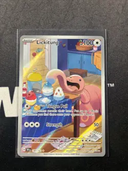 2024 Pokemon Temporal Forces Lickitung Illustration Rare 180/162 - Image 1