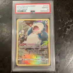 2022 POKEMON SWORD & SHIELD LOST ORIGIN #TG10 FULL ART/SNORLAX PSA 10 - Image 1
