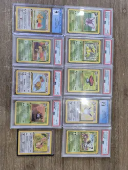 1st Edition Pokemon Jungle Master Set Partially Graded - Image 4