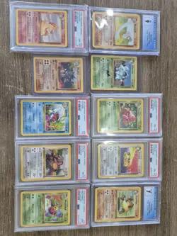 1st Edition Pokemon Jungle Master Set Partially Graded - Image 5
