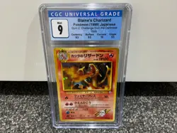 Blaine's Charizard Holo 1999 Pokemon Japanese Gym 2 #006 - CGC 9 - Image 1