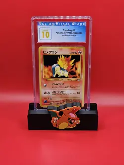 🔥Cyndaquil Pokemon JPN (1999) Neo Premium File - 155. CGC PRISTINE 10🔥 - Image 1