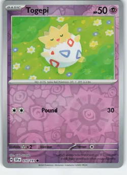 Togepi 070/191 Common Reverse Holo SV08: Surging Sparks NM Pokemon - Image 1