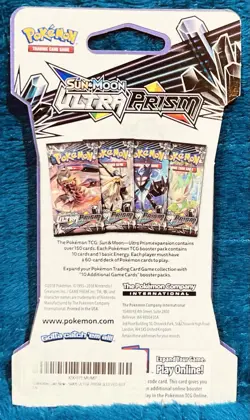 1 Pack ~ Pokemon - Sun & Moon Ultra Prism Booster Pack SEALED W/ Cardboard - Image 2