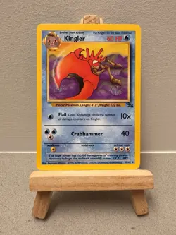 KINGLER 38/62 UNCOMMON Fossil 1999 Pokemon - MINT - Image 1