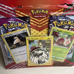 Pokemon 2-Pack Blister Snorlax Morpeko Applin Promo FUSION STRIKE CHILLING REIGN - Image 4