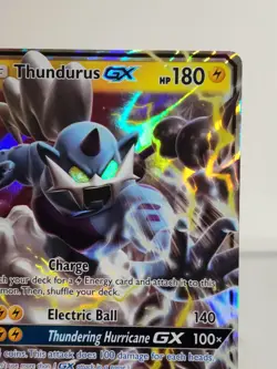 Pokemon TCG Thundurus GX SM133 Sun & Moon Black Star Promo NEAR MINT! - Image 4