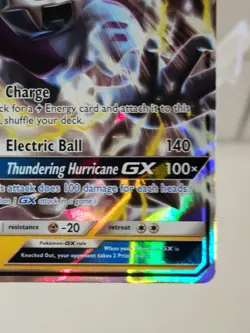 Pokemon TCG Thundurus GX SM133 Sun & Moon Black Star Promo NEAR MINT! - Image 5
