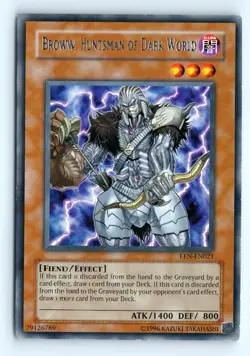 Yu-Gi-Uh Broww, Huntsman of Dark World #EEN-EN021 Elemental Energy tcg LP - Image 1