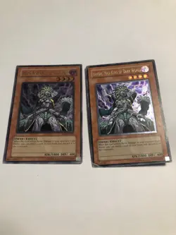 2x YugiOh Brron, Mad King of Dark World - EEN-EN022 - Ultimate Rare -played - Image 1