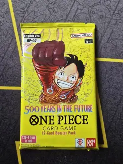 500 Years in the Future OP-07 Booster Pack - Sealed - One Piece Card Game TCG - Image 1