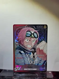 One Piece TCG English OP11-001 Koby Leader Alt Art Parallel - Image 1