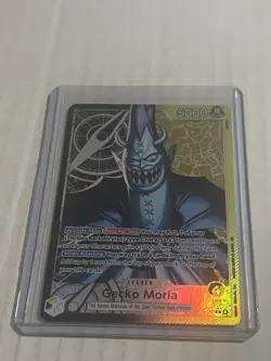 One Piece The Azure Sea’s Seven Gecko Moria OP14-080 Leader Alt Art English - Image 1