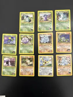 Vintage WOTC Pokemon TCG Gym Challenge Lot of 11 Cards 2000 LP Common / Uncommon - Image 1