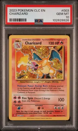 2023 POKEMON CLC-TRADING CARD GAME CLASSIC #003 CHARIZARD PSA 10 - Image 1